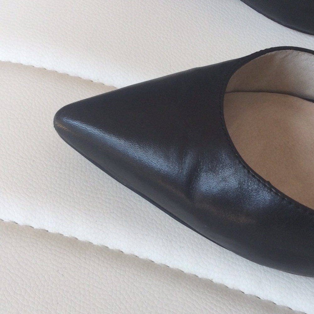 EUC Michael Michael Kors 8M Black Leather Shoes Heels - Picture 12 of 16